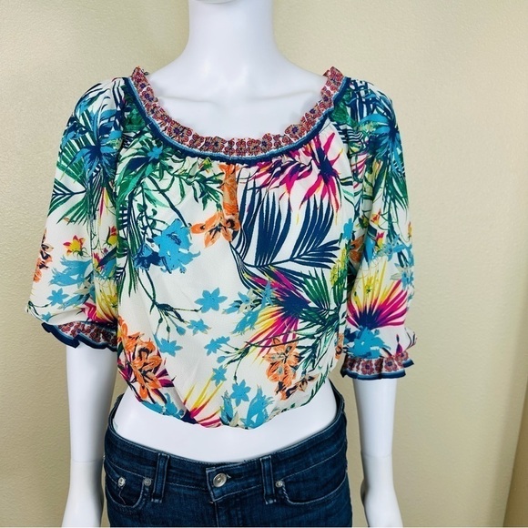 Flying Tomato Top S  Off Shoulder Crop NWT - Picture 1 of 8
